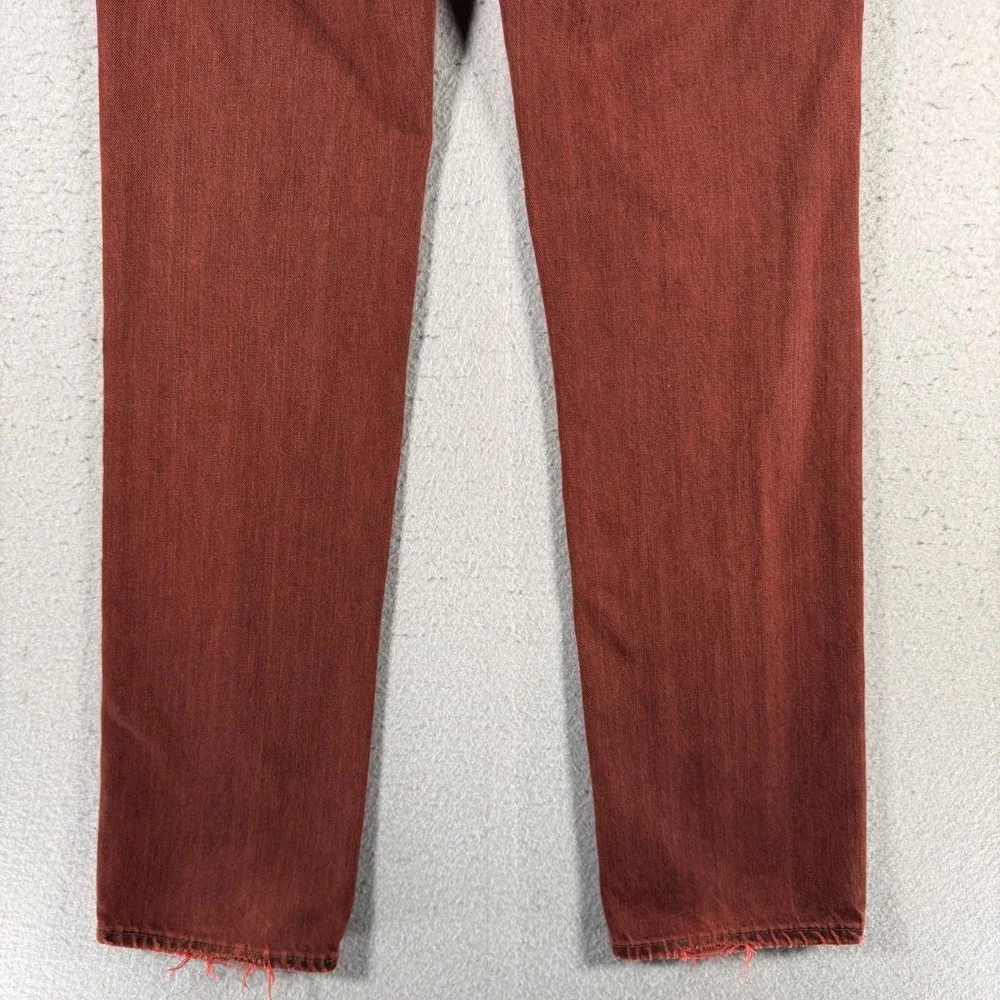 Adriano Goldschmied The‎ Teddy Boy Jeans Womens 28 Red Dark Wash Straight Denim